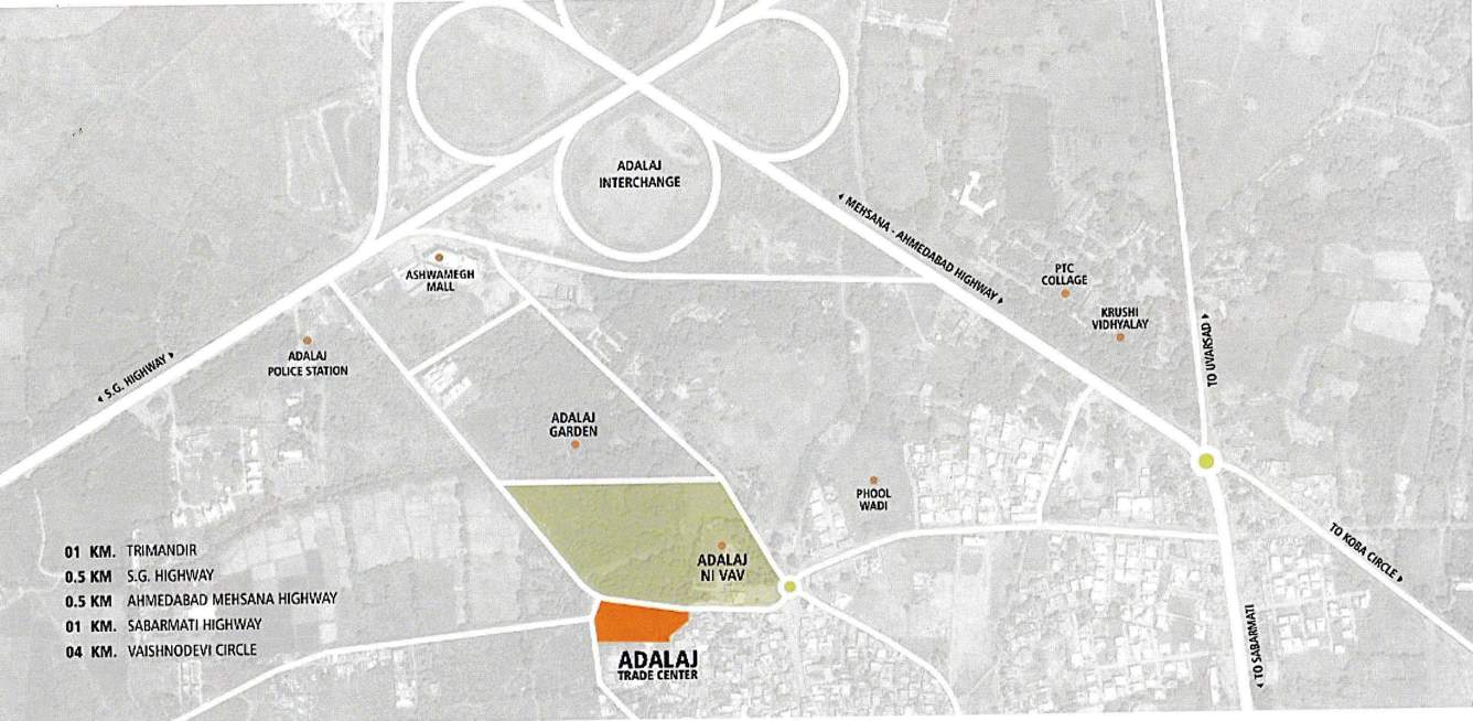  adalaj trade center Location Plan