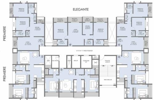  vihaan Vihaan Cluster Plan From 1st To 9th Floor
