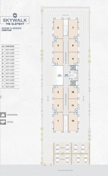  skywalk-the-element Skywalk The Element Cluster Plan From 2nd To 7th Floor