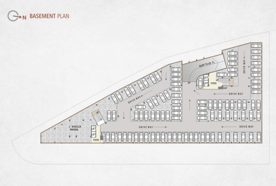  shree tapasvi icon Tapasvi Icon Basement Cluster Plan