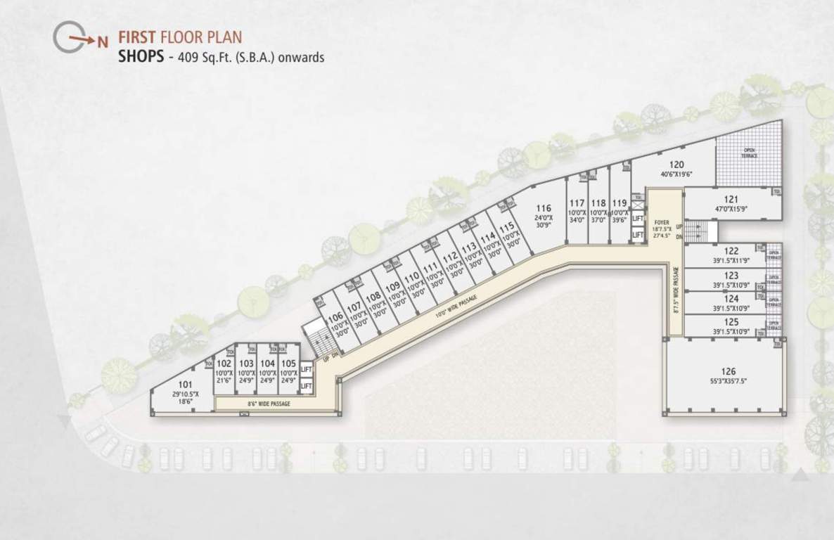  shree tapasvi icon Tapasvi Icon Cluster Plan For 1st Floor