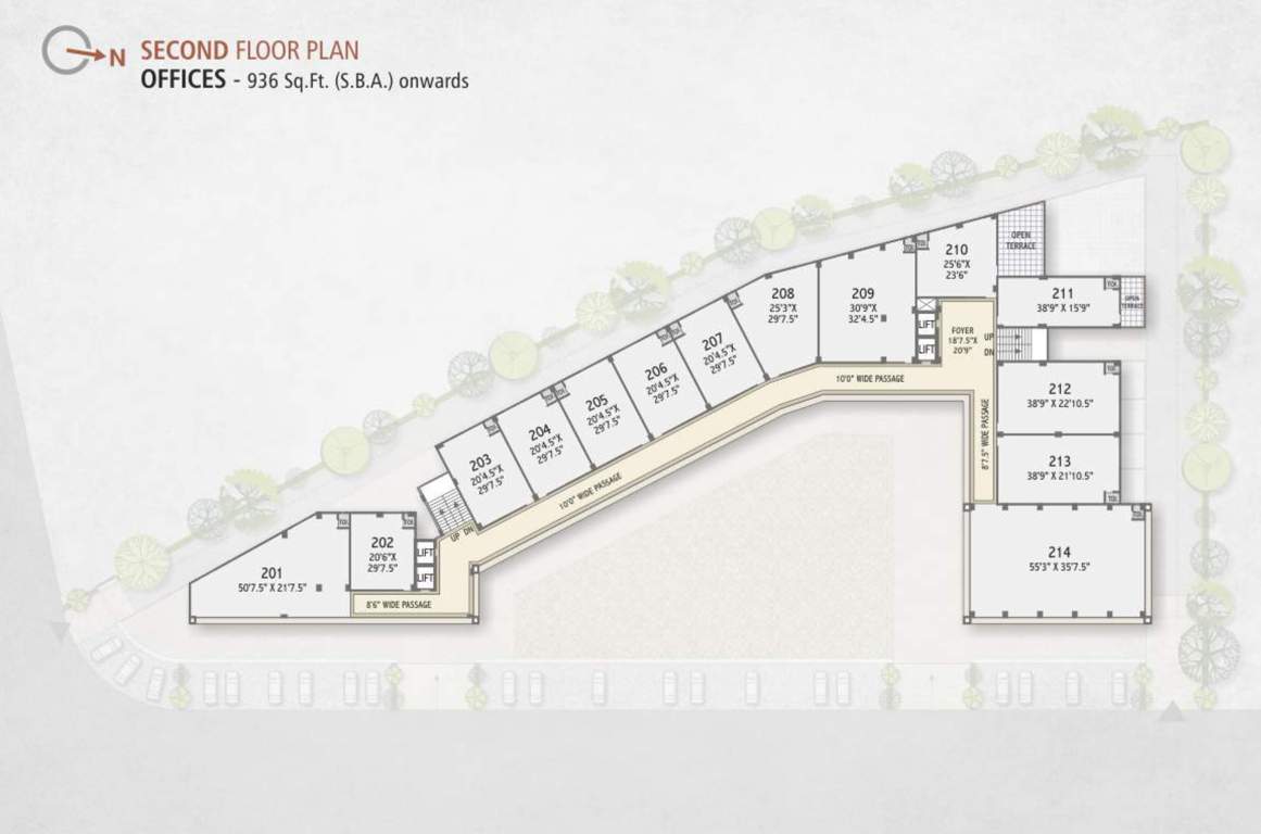  shree tapasvi icon Tapasvi Icon Cluster Plan For 2nd Floor
