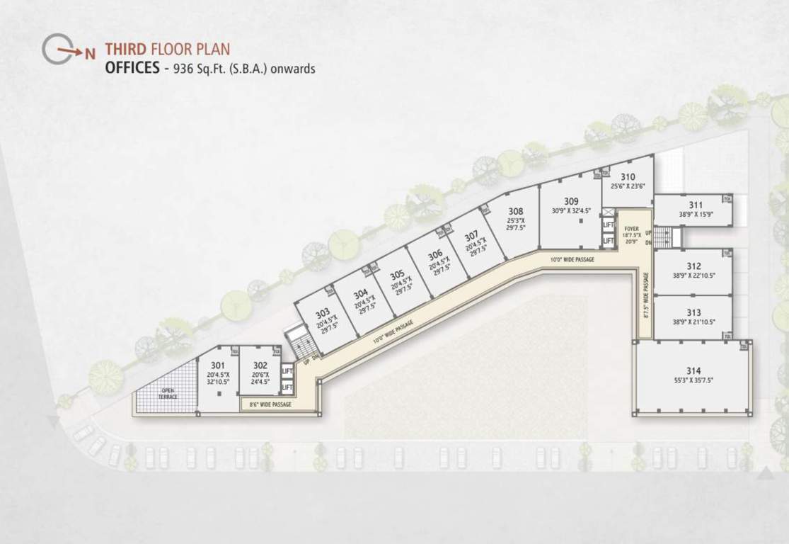  shree tapasvi icon Tapasvi Icon Cluster Plan For 3rd Floor