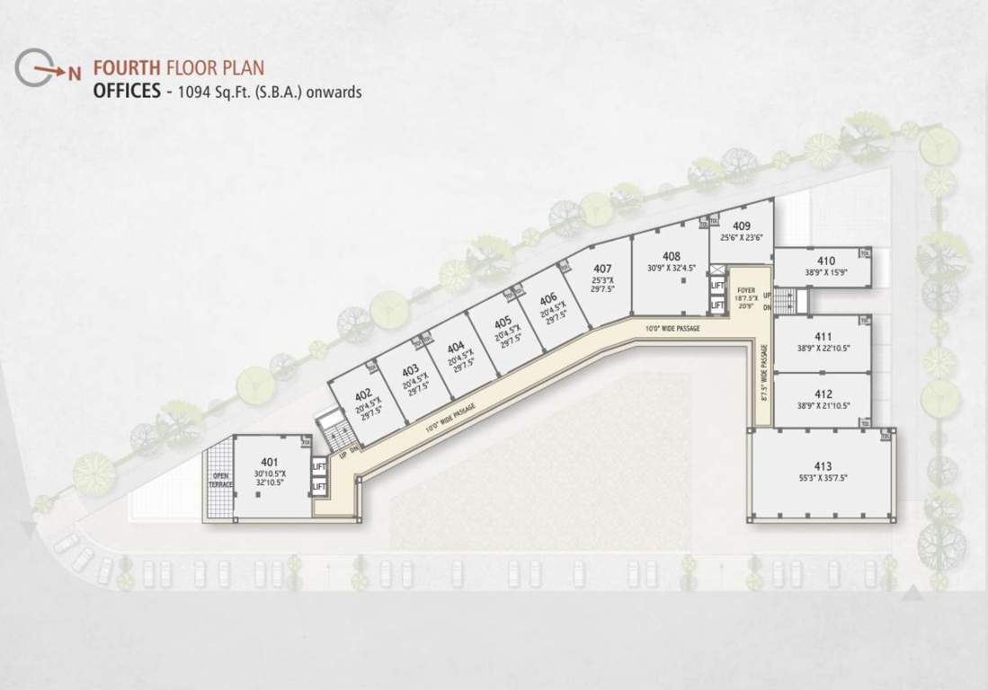  shree tapasvi icon Tapasvi Icon Cluster Plan For 4th Floor
