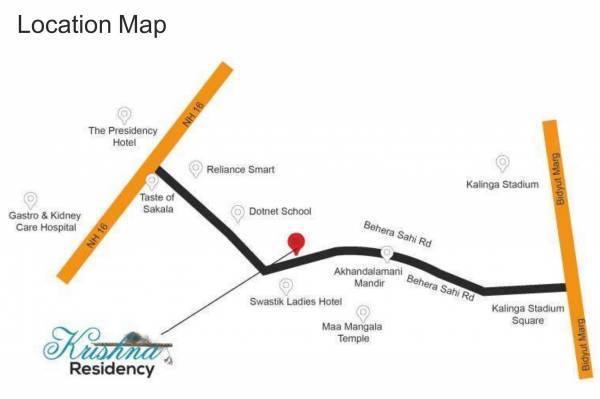  krishna-residency Location Plan