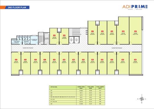  prime Adi Prime Cluster Plan for 2nd Floor