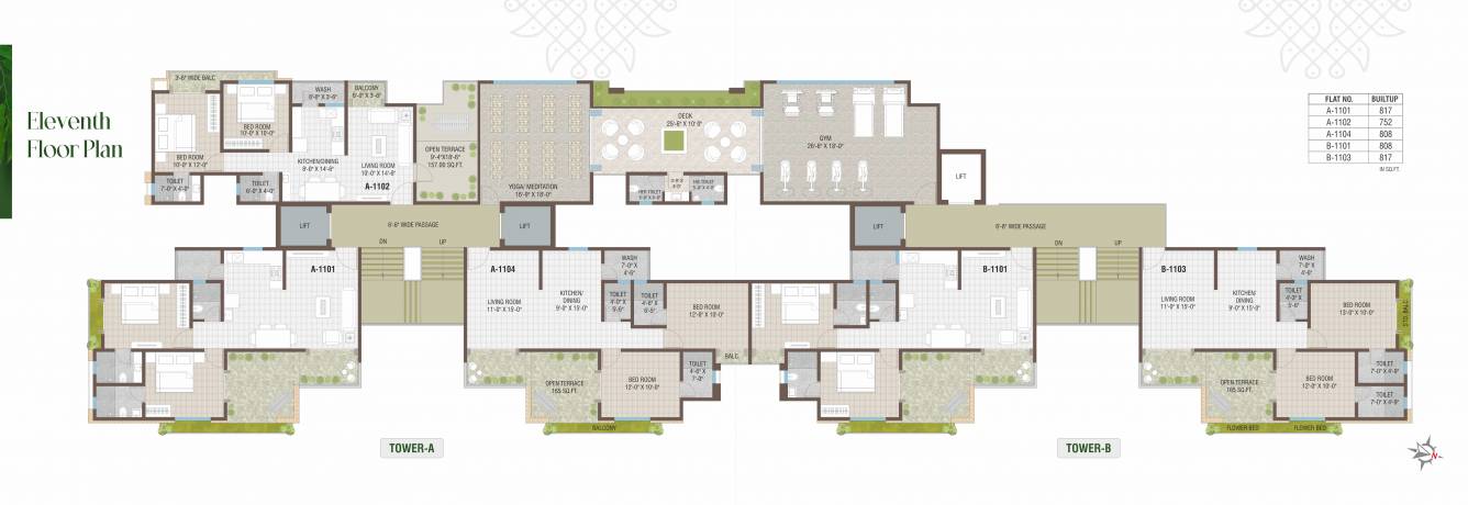  toran residency Block B Cluster Plan