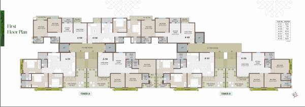  toran-residency Block B Cluster Plan