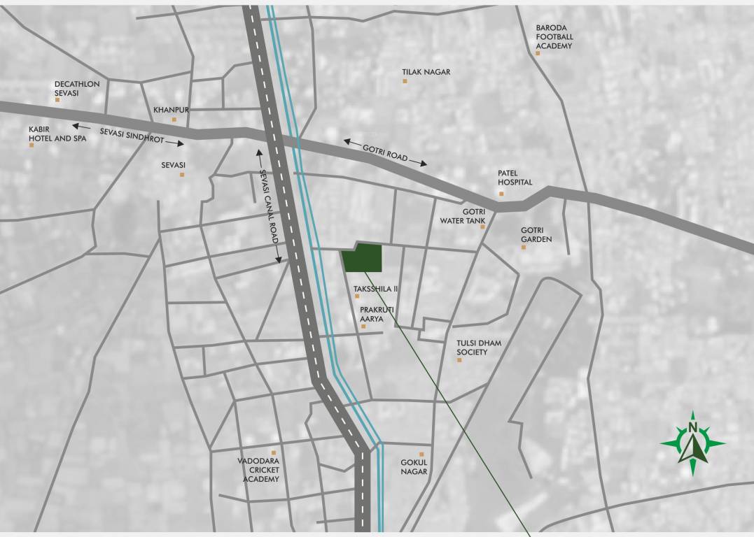  toran residency Location Plan