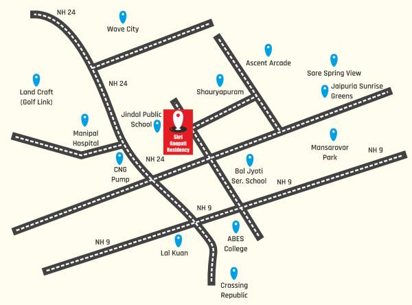  shree-ganpati-residency Location Plan