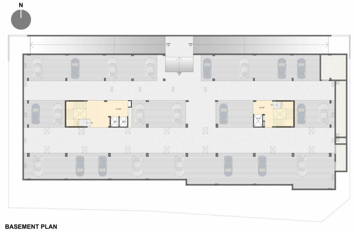  shivdhara complex A, B Basement Cluster Plan