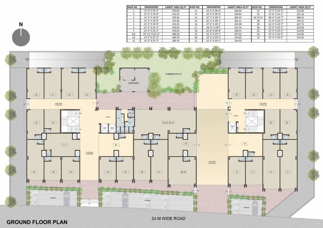  shivdhara complex A, B Ground Cluster Plan