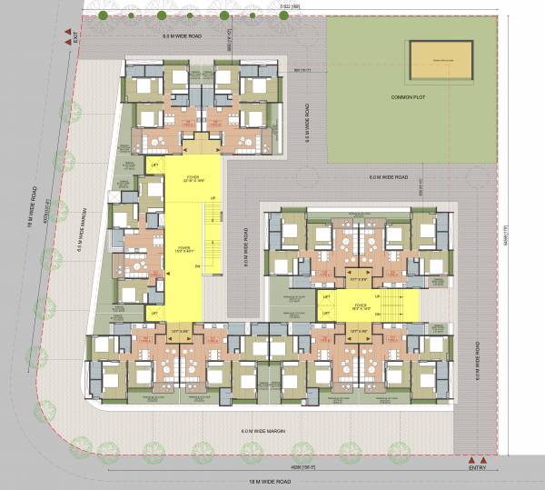  lake-view Block A Cluster Plan For Typical Floor Plan
