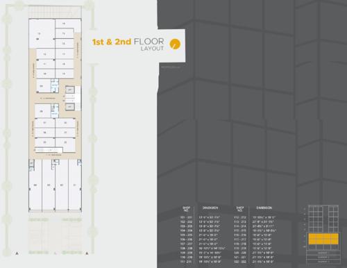  nalanda-icon Building-1 Cluster Plan From 1st To 2nd Floor