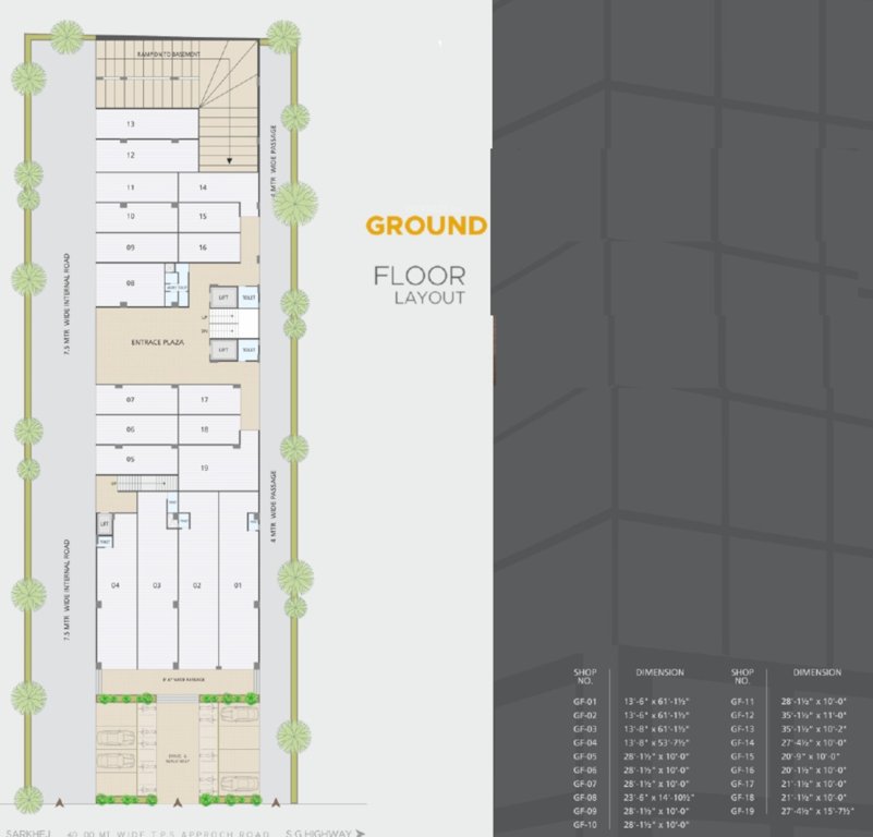  nalanda icon Building 1 Ground Cluster Plan
