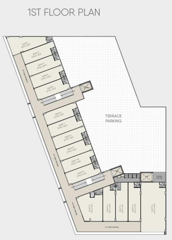  paarijat business centre Paarijat Business Centre Cluster Plan For 1st Floor