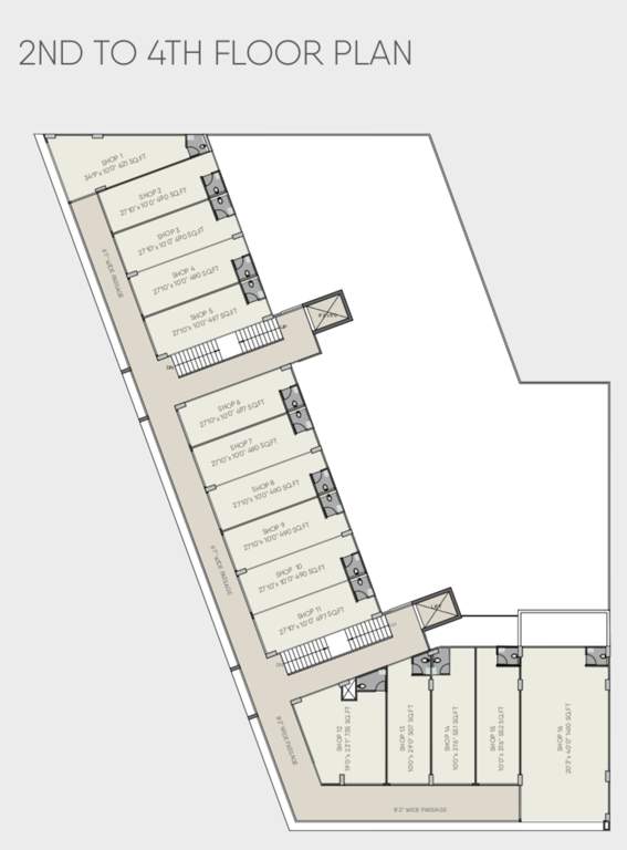  paarijat business centre Paarijat Business Centre Cluster Plan From 2nd To 4th Floor