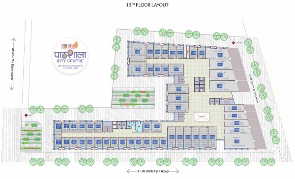  krupal-pathshala-city-centre A Cluster Plan For 13th Floor