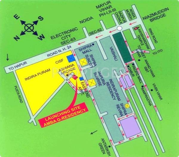 Location Plan JKG Construction Amba G Residency Location Plan