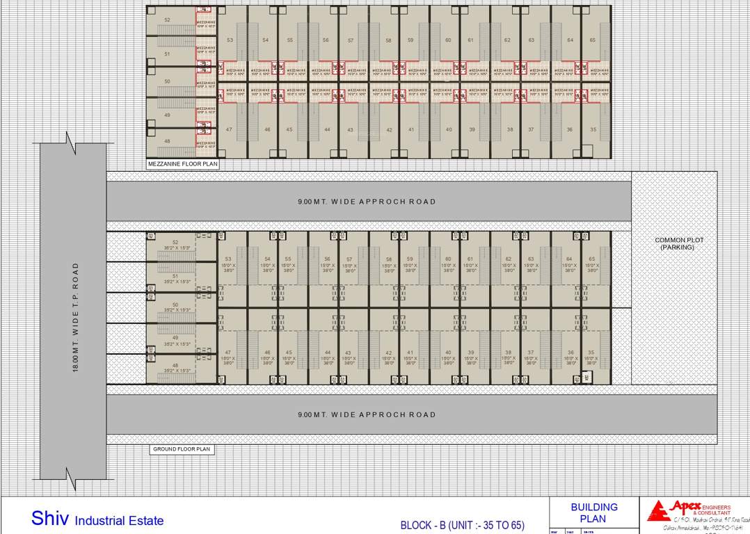  shiv industrial estate B Typical Cluster Plan