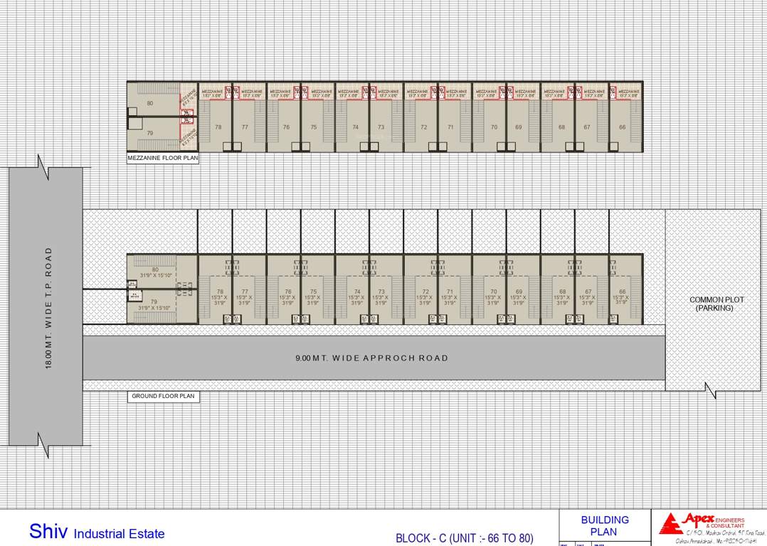  shiv industrial estate C Typical Cluster Plan
