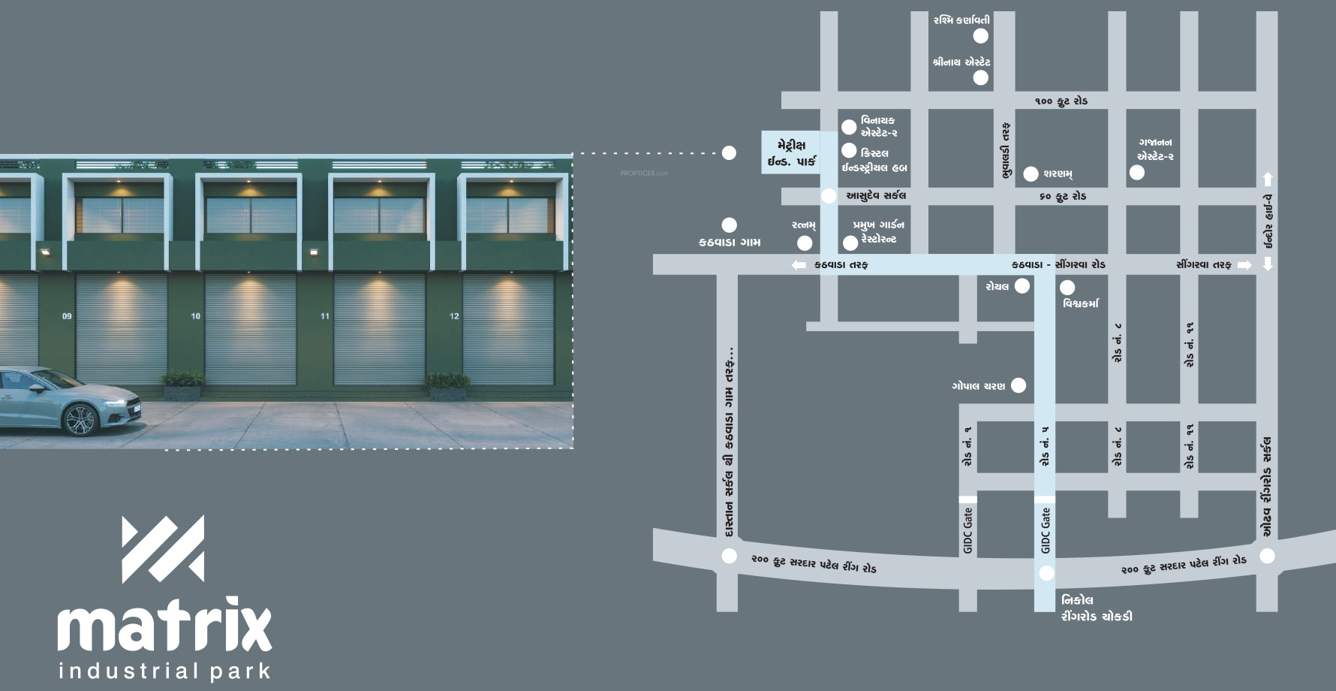  matrix industrial park Location Plan