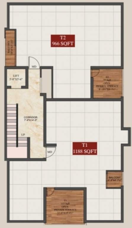  apatite apartment Apatite Apartment Cluster Plan From 2nd To 3rd Floor