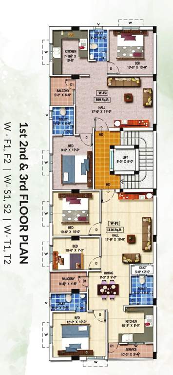  grace and mercy Grace Cluster Plan from 1st to 3rd Floor