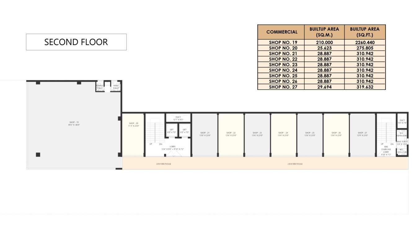  s v padhye tower S V Padhye Tower Cluster Plan for 2nd Floor