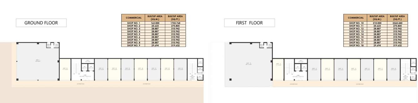  s v padhye tower S V Padhye Tower Cluster Plan from ground to 2nd Floor
