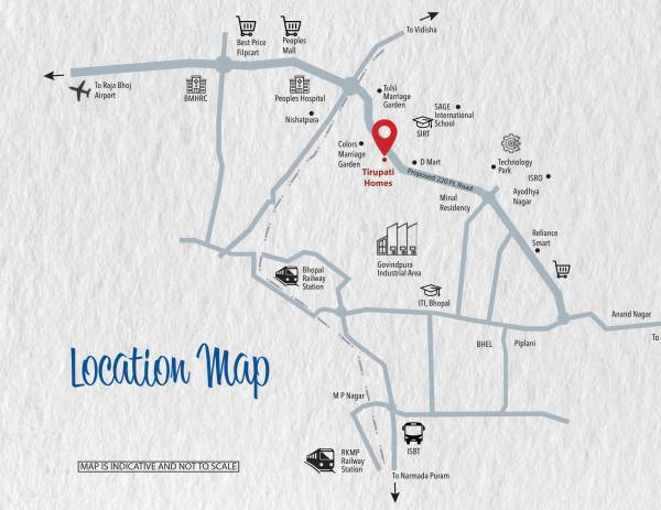 tirupati-homes Location Plan