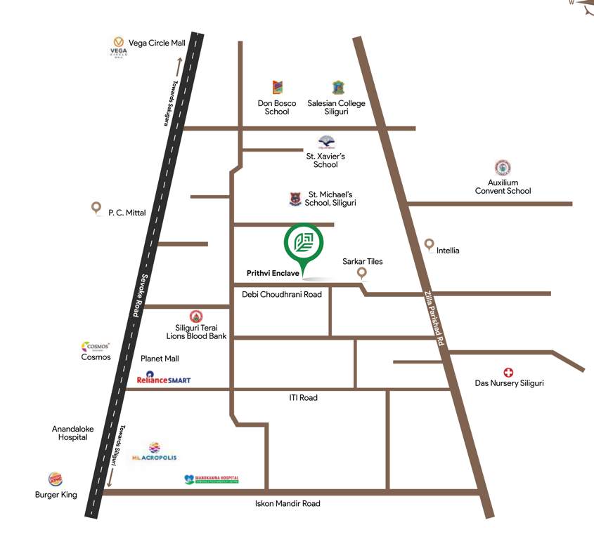  prithvi enclave Location Plan