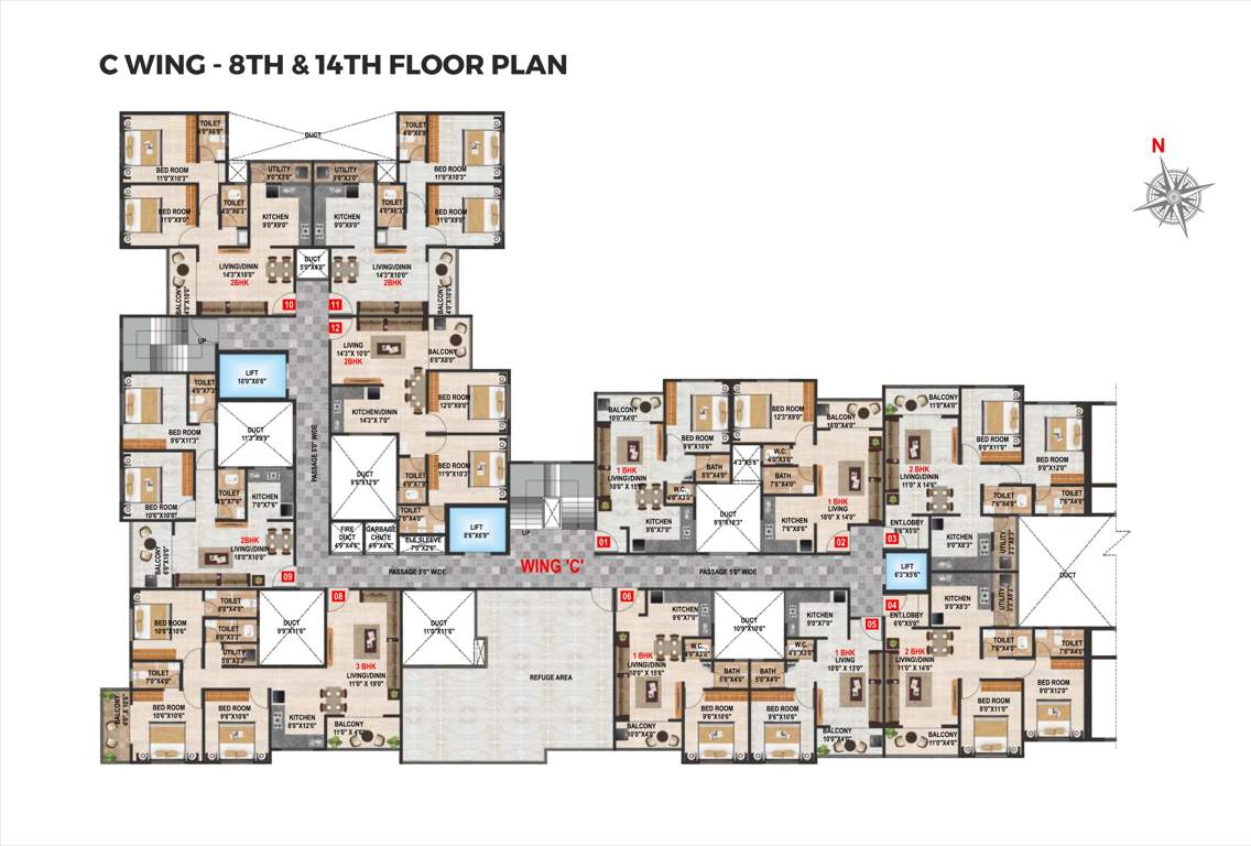  river nest building a wing c Wing C Cluster Plan