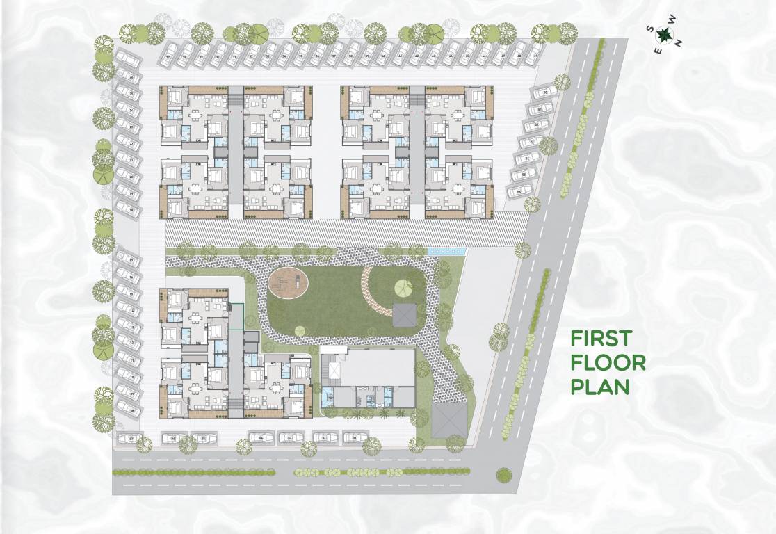 green city extension Tower 1 Cluster Plan