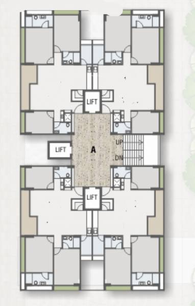  the-avante- Block- A Typical Cluster Plan