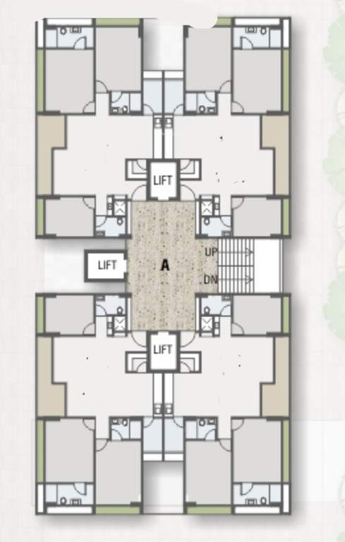 the avante  Block  A Typical Cluster Plan