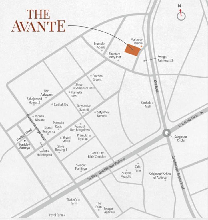  the avante  Location Plan