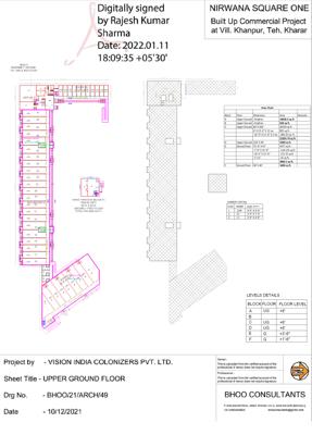  nirwana-square-one Block A , Block C, Block D, Block E, Block F Cluster Plan for ground Floor