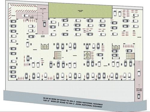  siddhivinayak-trade-center A And B Wing Cluster Plan For Basement