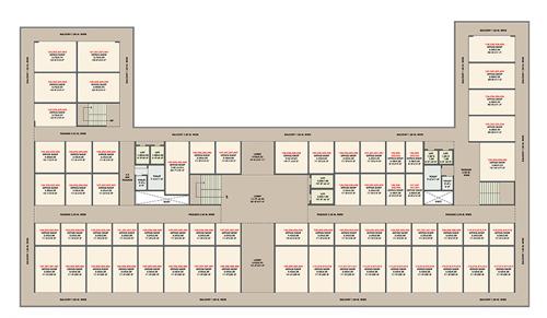  siddhivinayak-trade-center A And B Wing Cluster Plan From 1st To 4th Floor