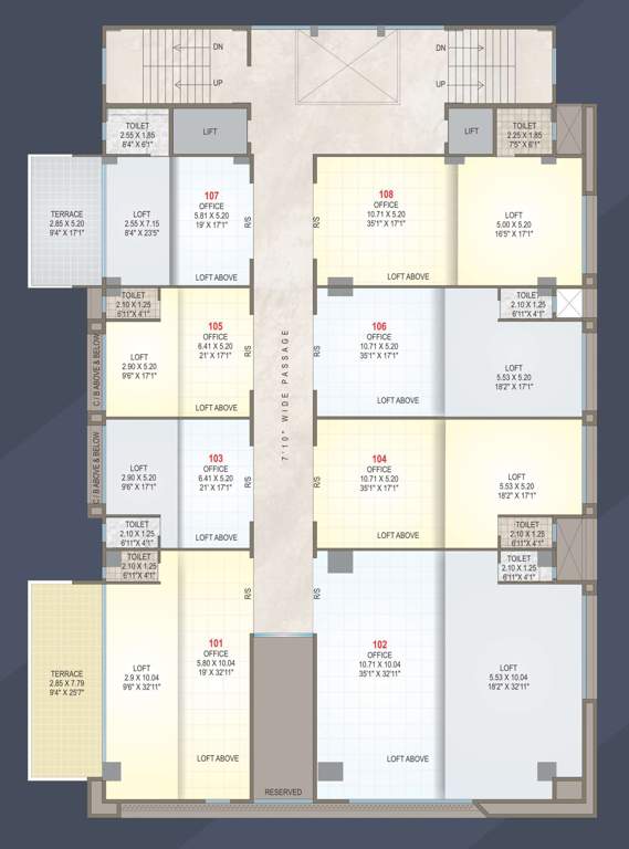  roongta arcade apartment Roongta Arcade Apartment Cluster Plan For 1st Floor