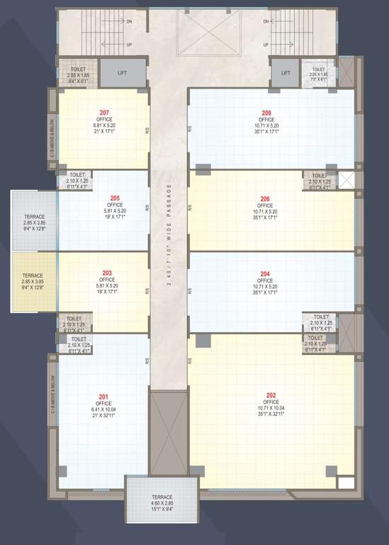  roongta arcade apartment Roongta Arcade Apartment Cluster Plan For 2nd Floor