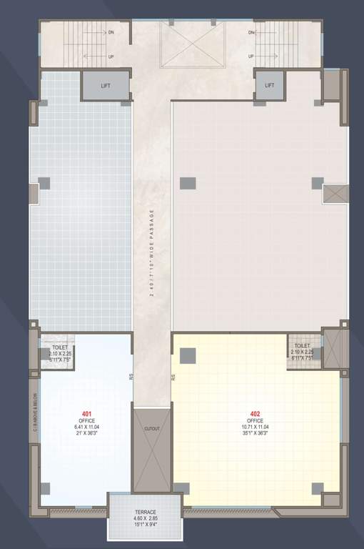  roongta arcade apartment Roongta Arcade Apartment Cluster Plan For 4th Floor