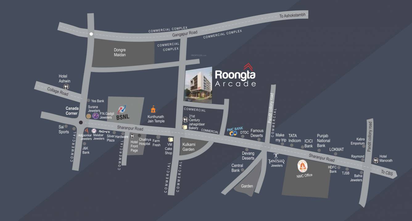  roongta arcade apartment Location Plan