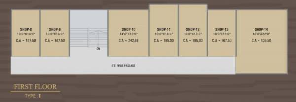  shree-krishna-heritage- I Cluster Plan For 1st Floor