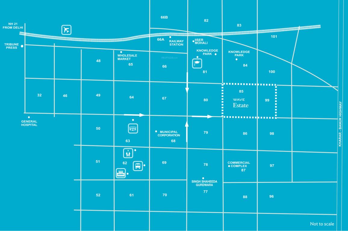  wave estate commercia l pocket d Location Plan