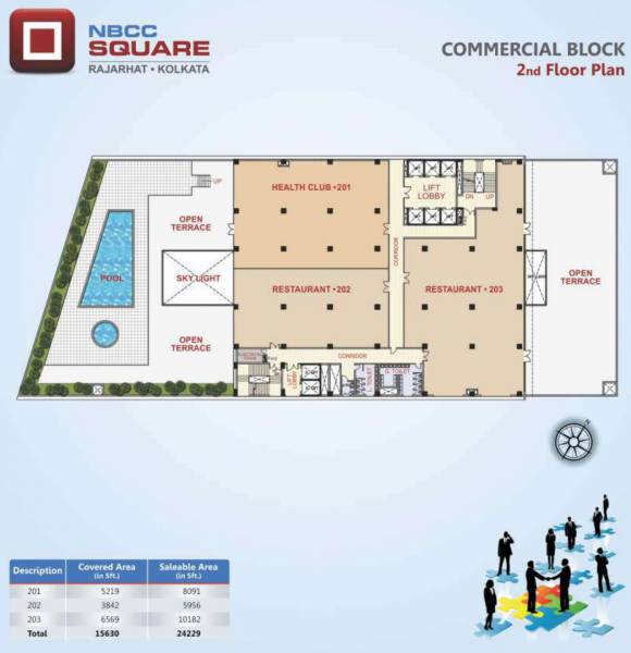  square- NBCC Square Cluster Plan For 2nd Floor