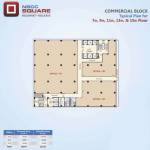  square- NBCC Square Cluster Plan For 7th, 9th, 11th, 13th & 15th Floor