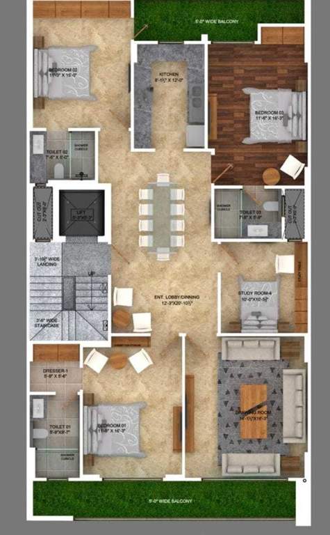  estate floors 7 Estate Floors 7 Cluster Plan