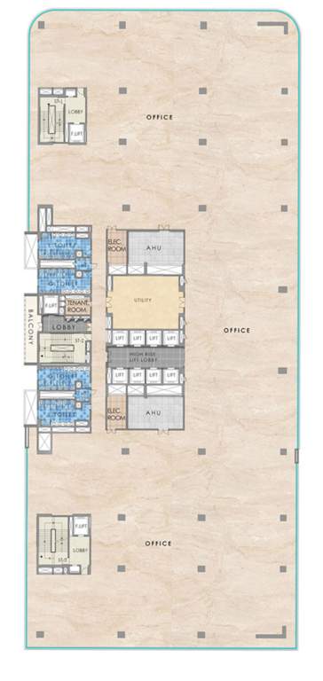  paradigm rajapushpa Paradigm Rajapushpa Cluster Plan From 13th To 18th Floor